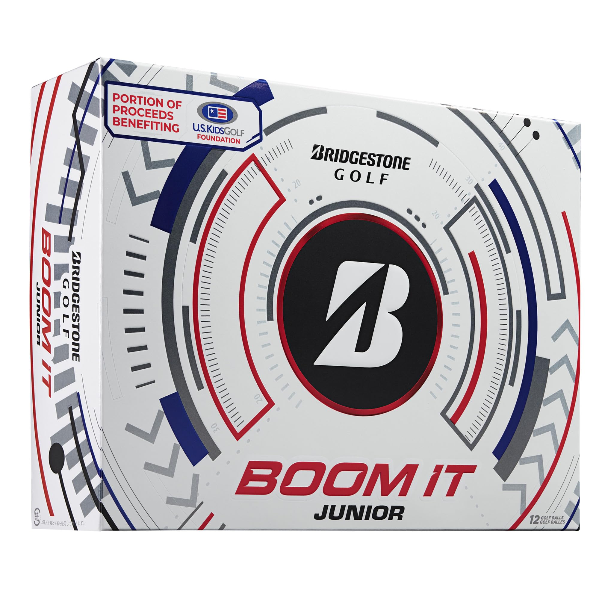 Bridgestone Boom It Jr alignment mark detail helping juniors aim and build consistency