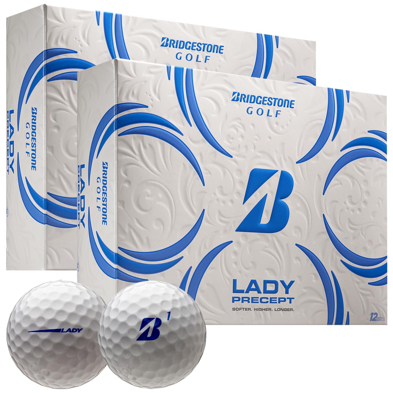 Bridgestone Golf Lady White front packaging showing 24 balls and clear branding for value