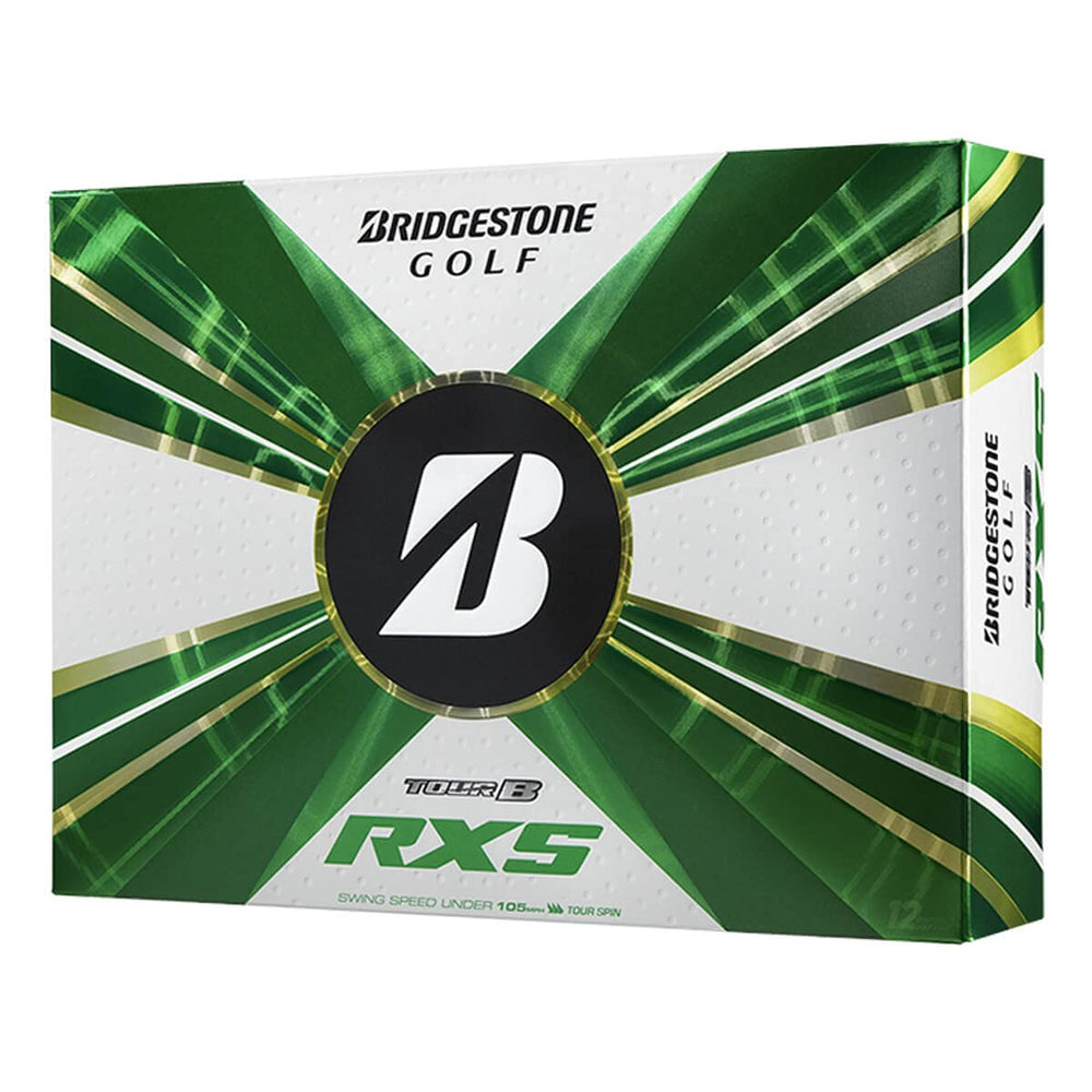 bridgestone Golf 2022 Tour B RXS front packaging shows product and brand, ready to play