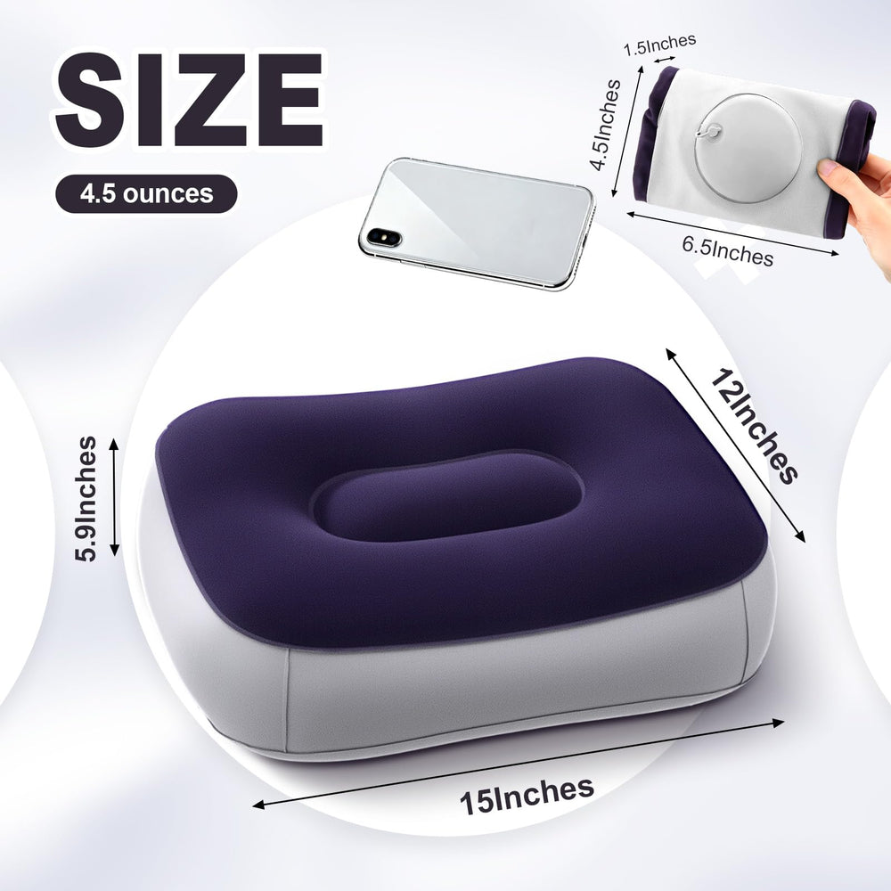 BrightRow close-up of built-in pump button for fast one-minute inflation