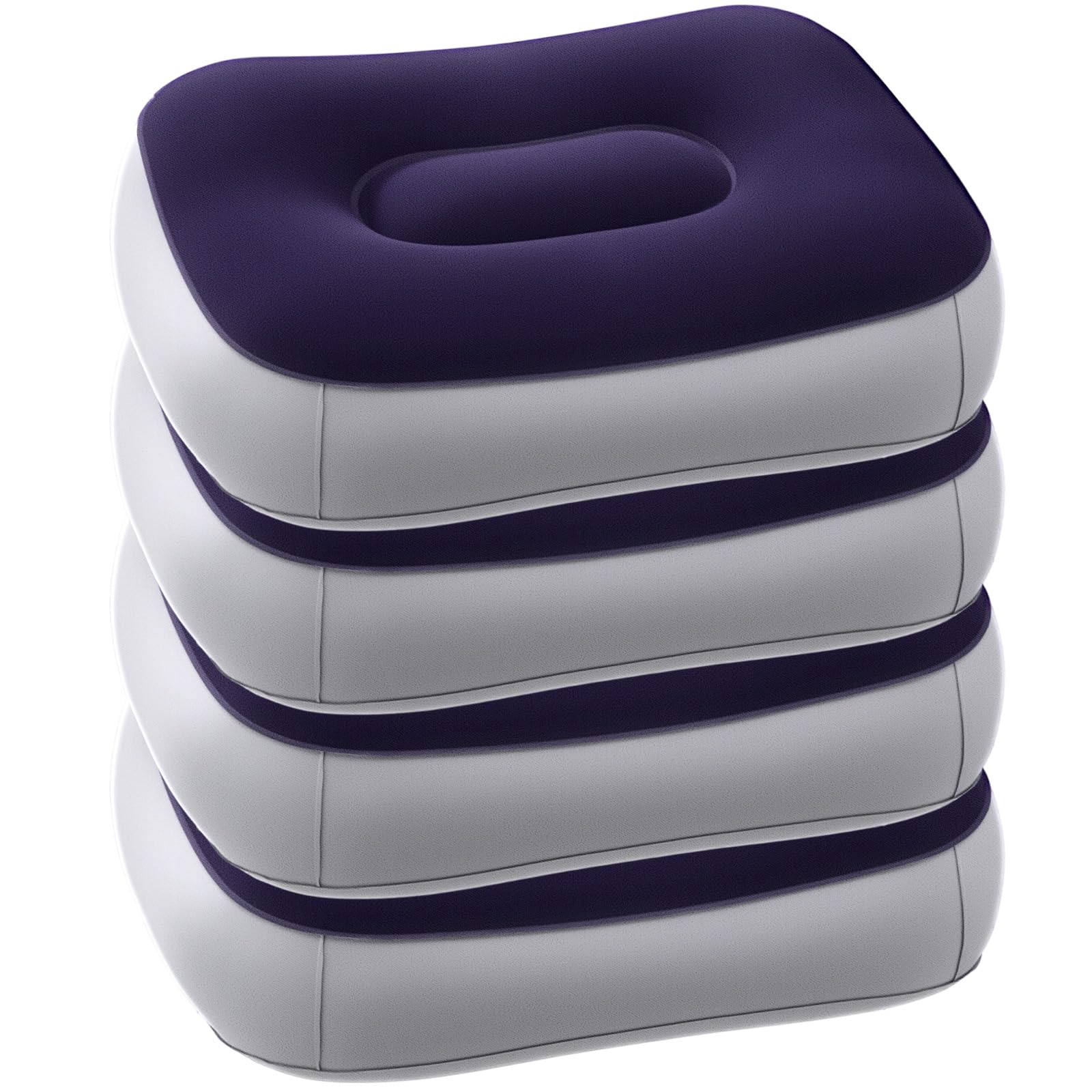 BrightRow front view of four cushions showing compact portability and convenience