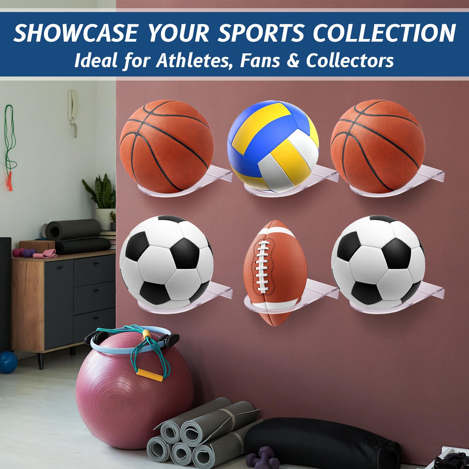 BrightRow multiple holders arranged on wall showcasing collection and visibility