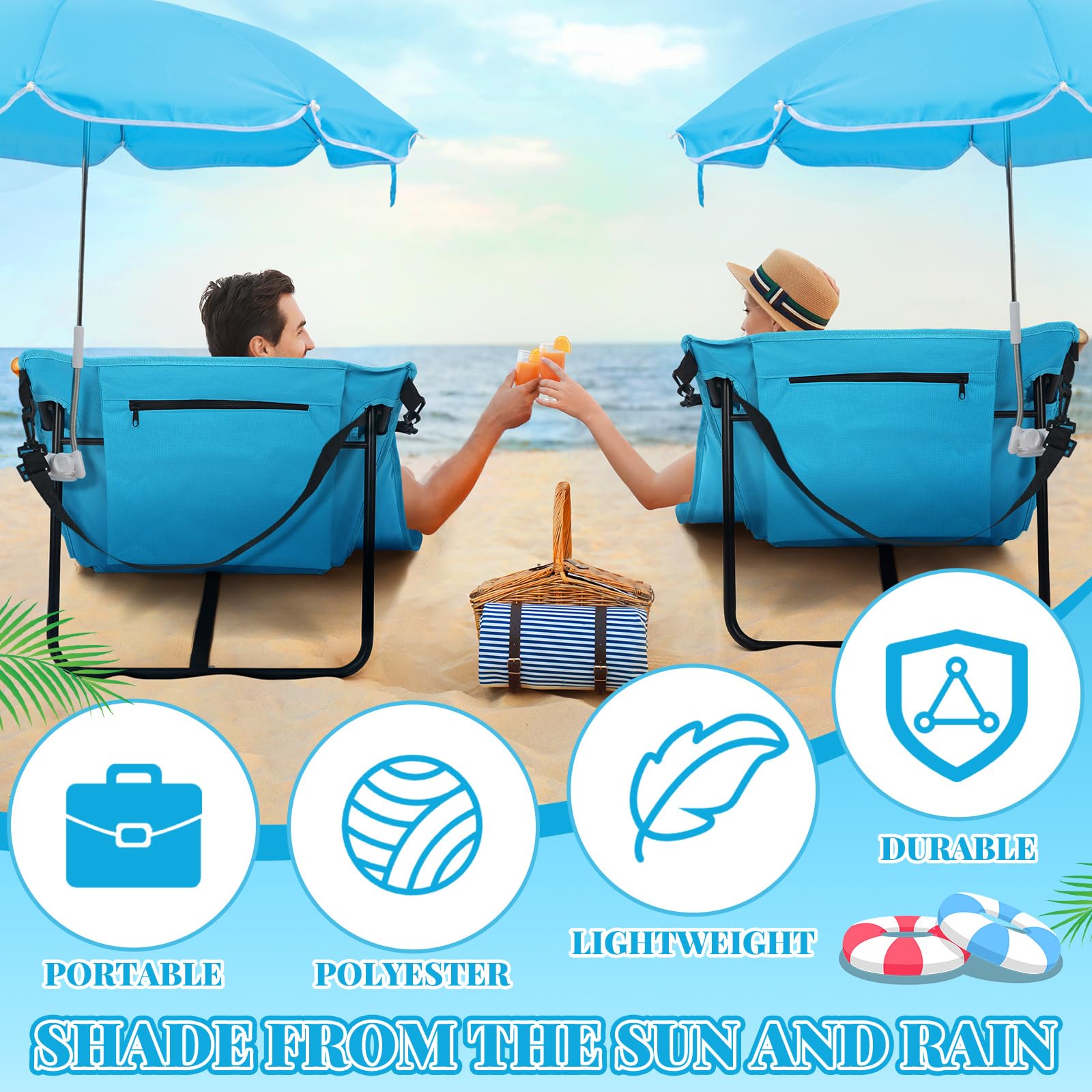 Briwooody folded chairs with shoulder strap for easy transport benefit