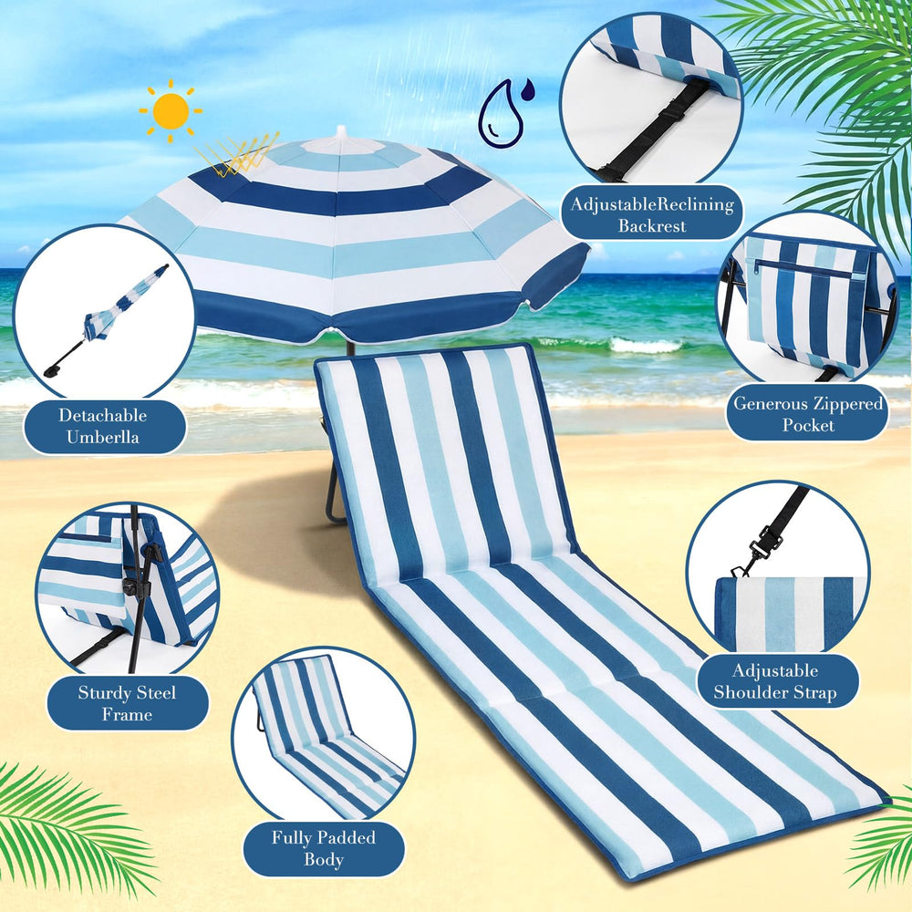 Briwooody lifestyle beach setup with two people enjoying shade