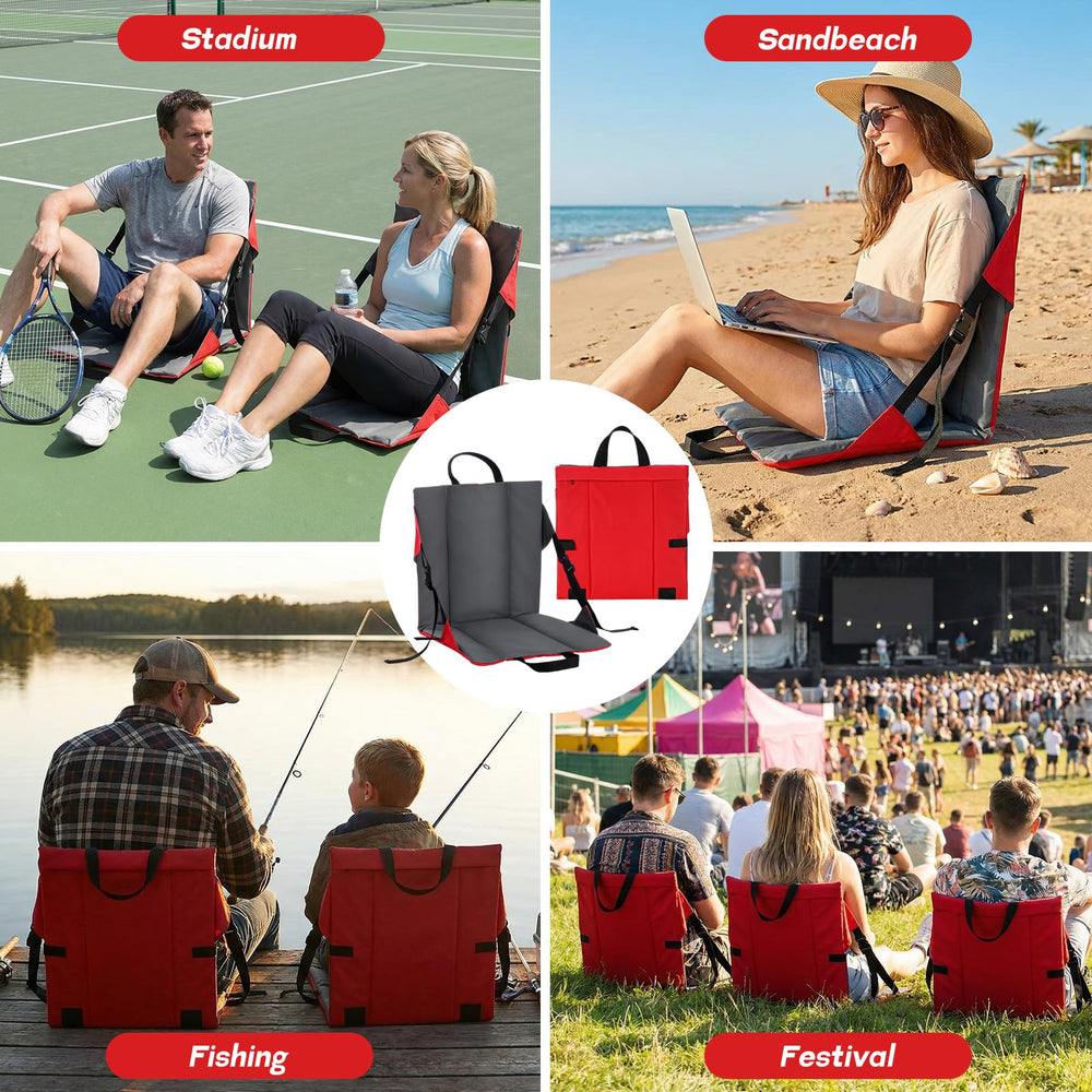 Briwooody seats at a concert highlighting comfortable seating for outdoor events