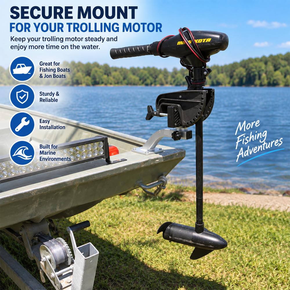 Brocraft mount beside ruler showing scale and compact footprint benefit