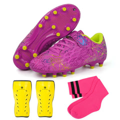 brooman magenta front view cleat shows fit and quick strap benefit