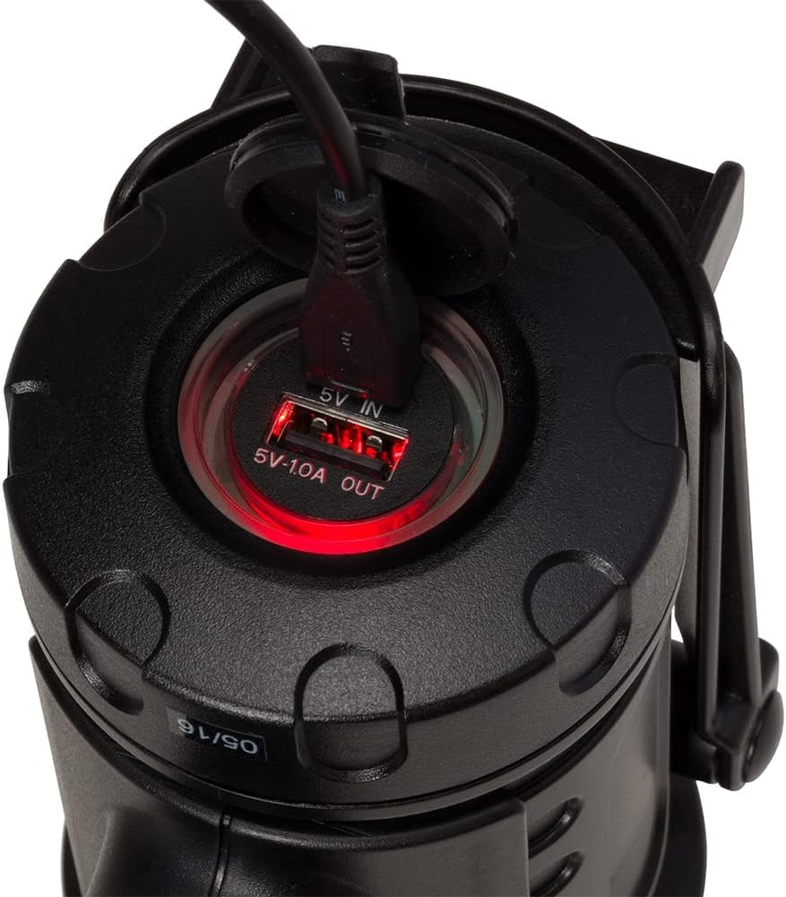 Browning High Noon 915L USB port and color-coded indicator visible for easy charging status