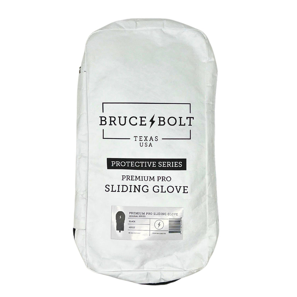 BRUCE BOLT palm close-up showing non-slip texture for improved grip
