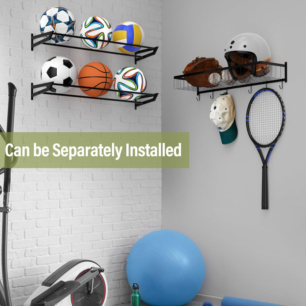BTY rack installed in garage showcasing durable metal and tidy layout