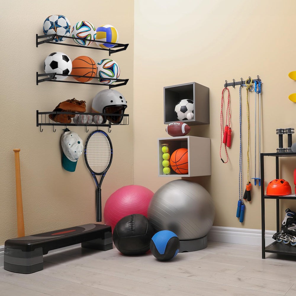 BTY family taking gear from rack showing easy grab-and-go convenience