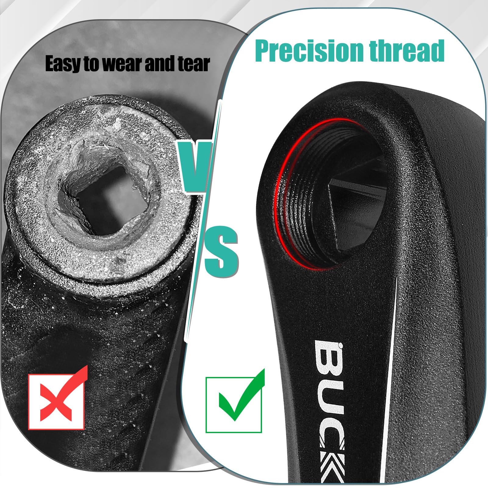 BUCKLOS crank arm installed on an e-bike demonstrating fit and real-world use