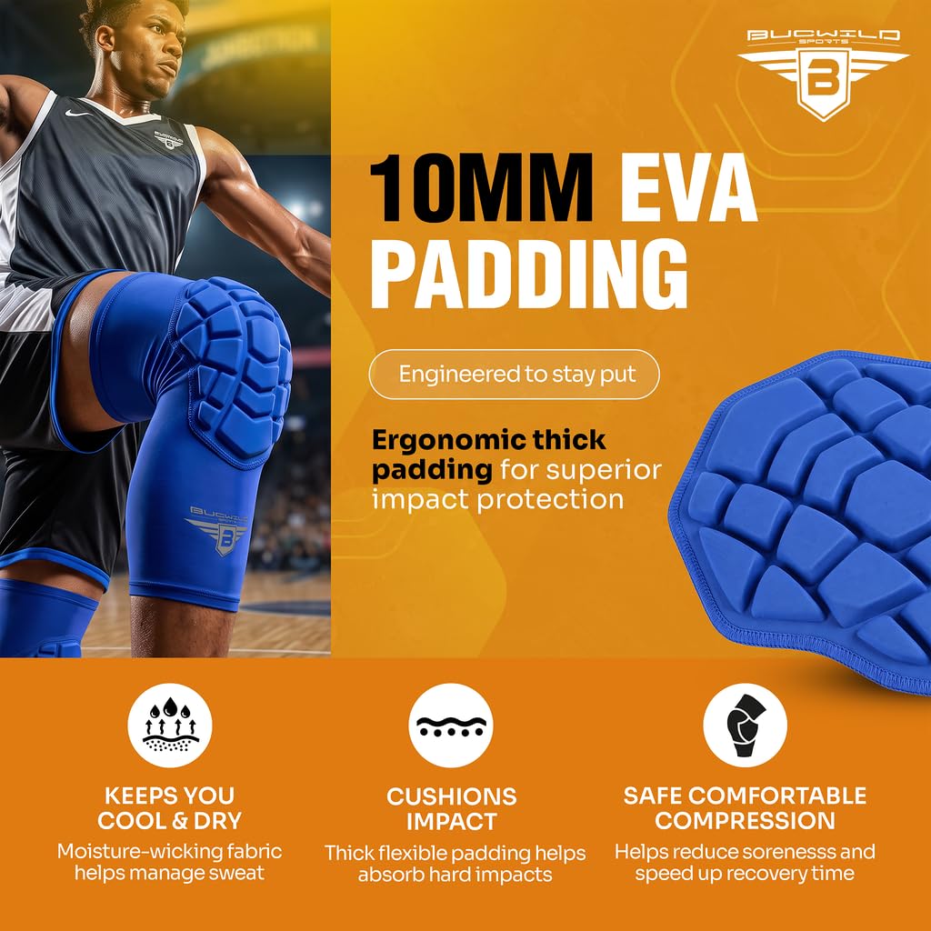 Bucwild Sports close-up of EVA foam pad showing dense impact cushioning benefit