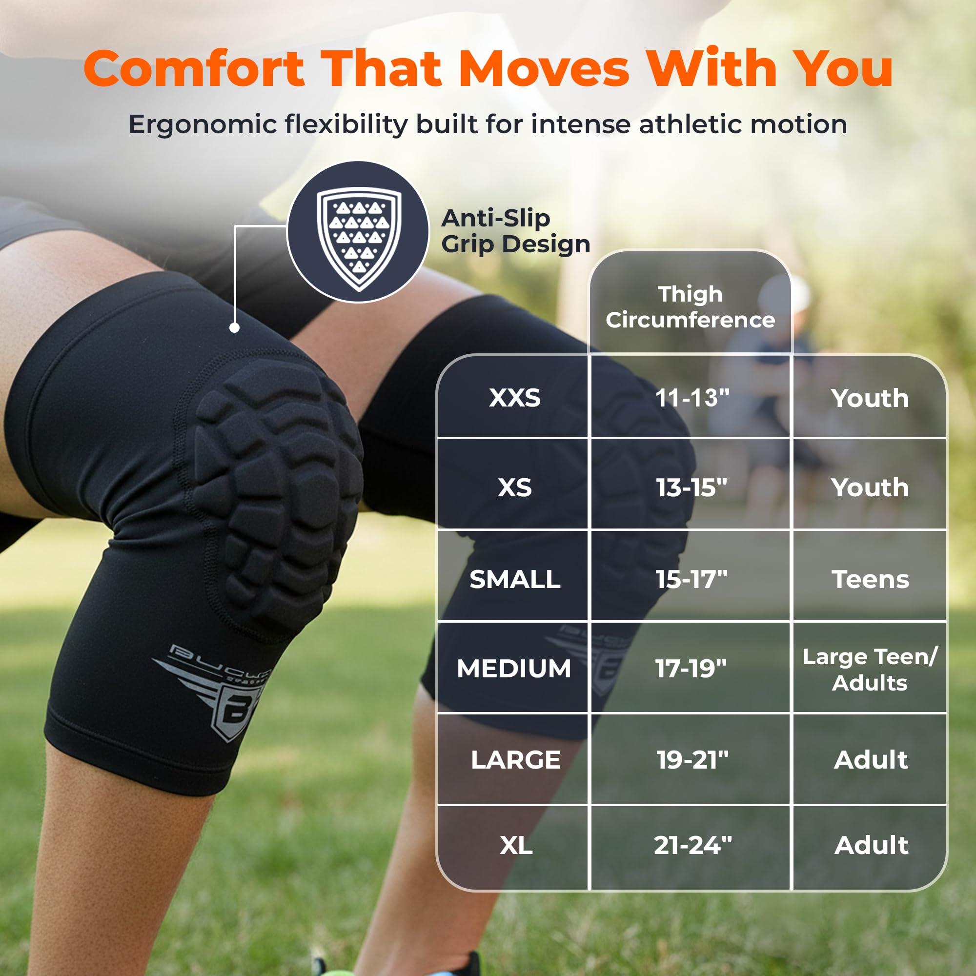 Bucwild Sports close-up of foam pad highlighting resilient cushioning benefit