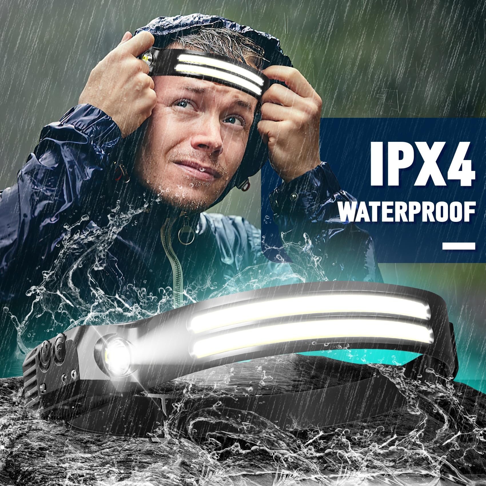 Bud K close-up of COB flood and XPE spotlight showing dual-beam versatility benefit