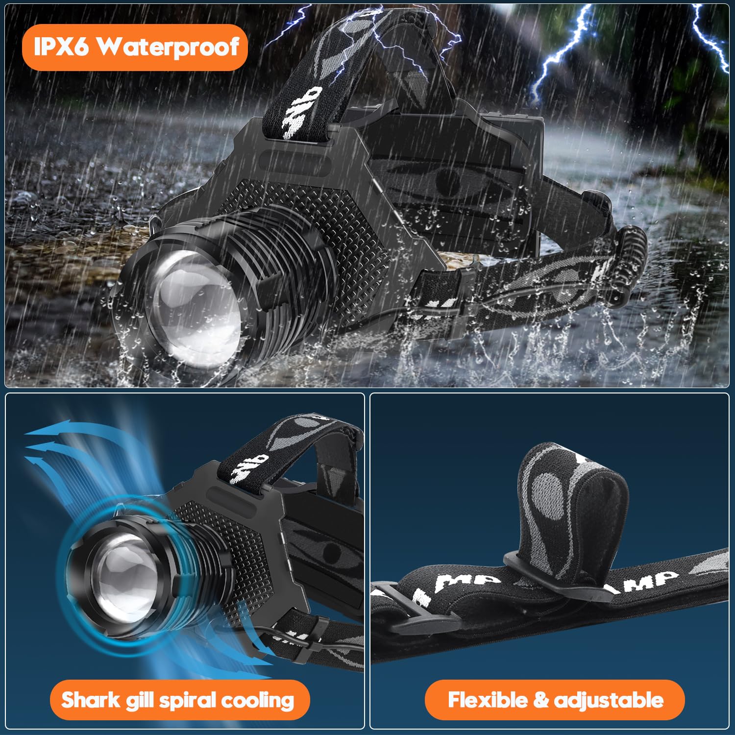 Bud K in use on night hiking trail demonstrating reliable distant illumination