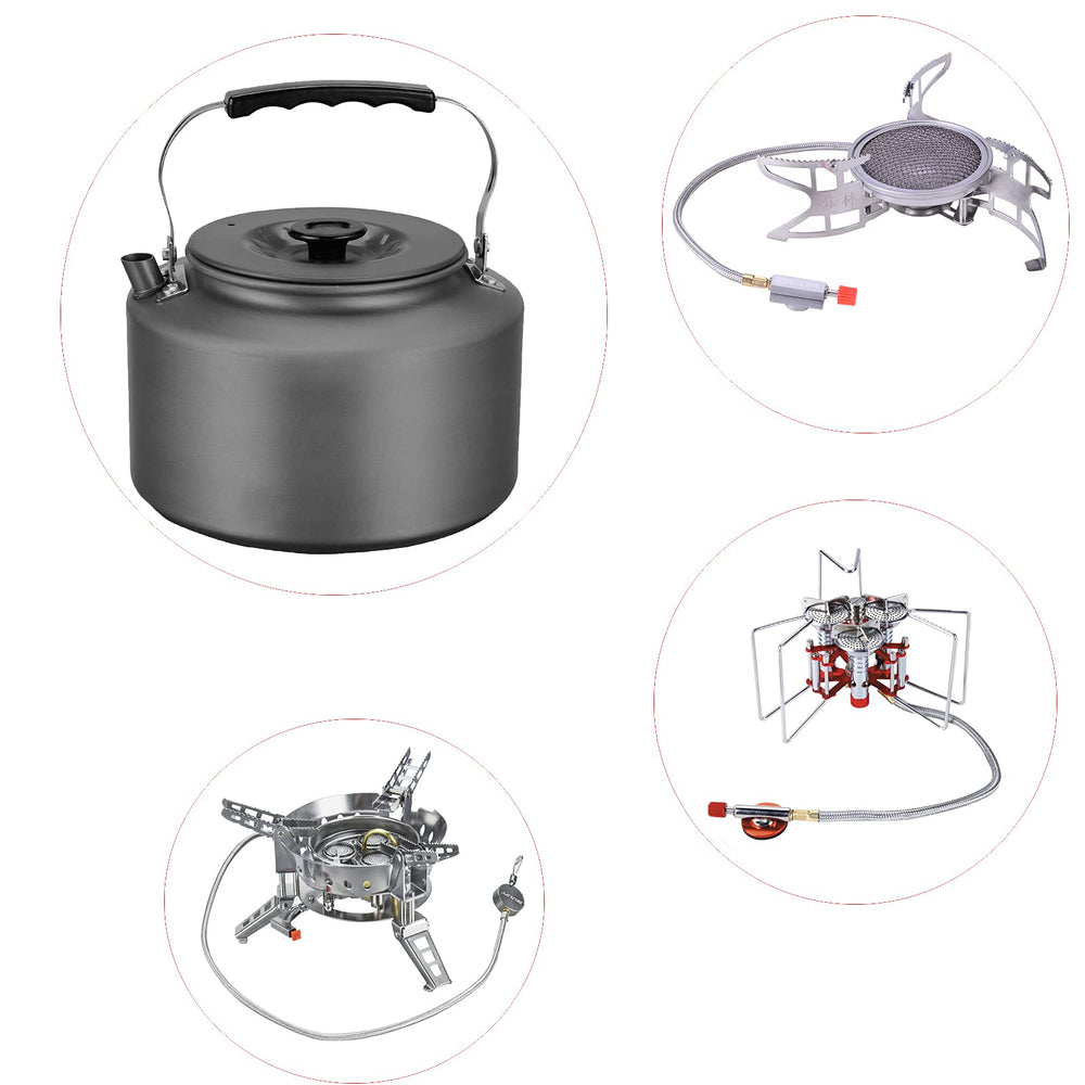 Bulin kettle on campsite stove showing convenience for outdoor meals