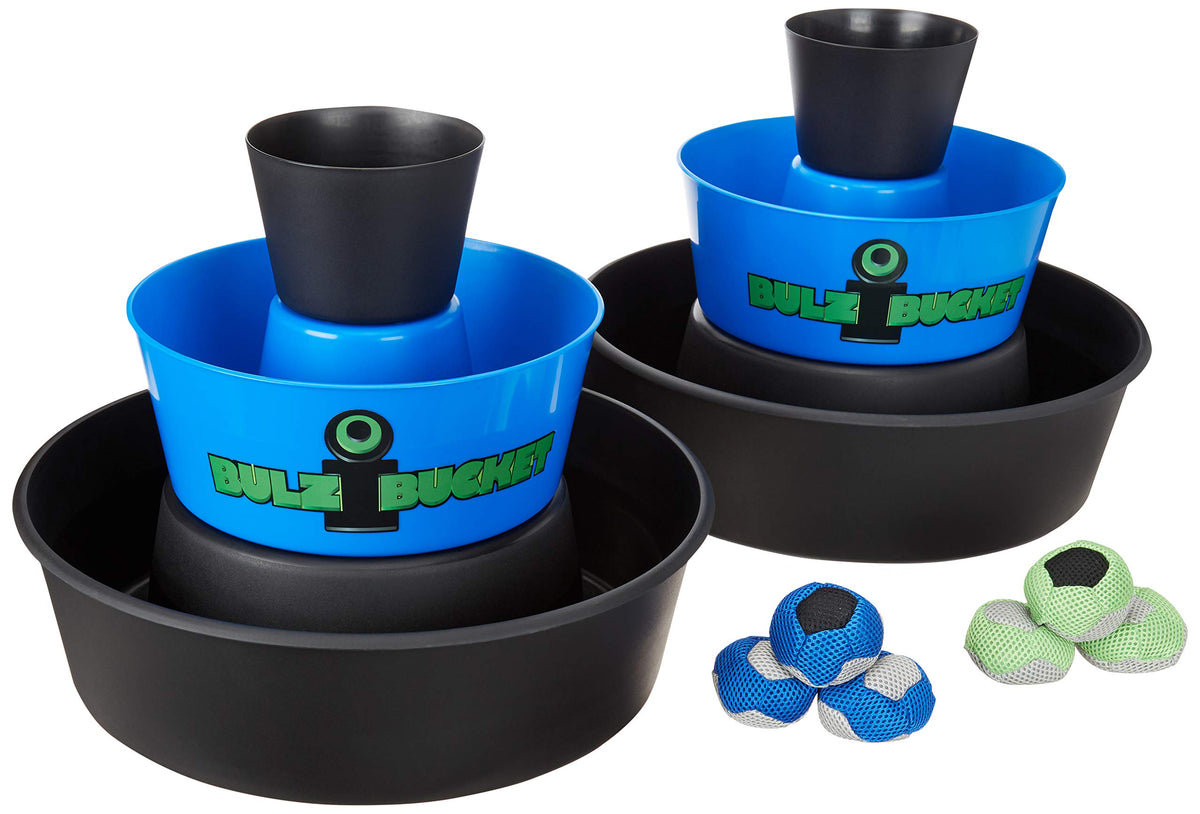 BULZiBUCKET front view of collapsible targets showing setup ease and portability