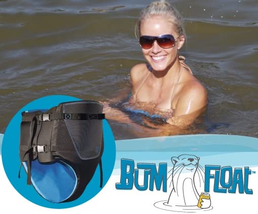 BUM FLOAT packed for travel in a bag, convenient for lake days