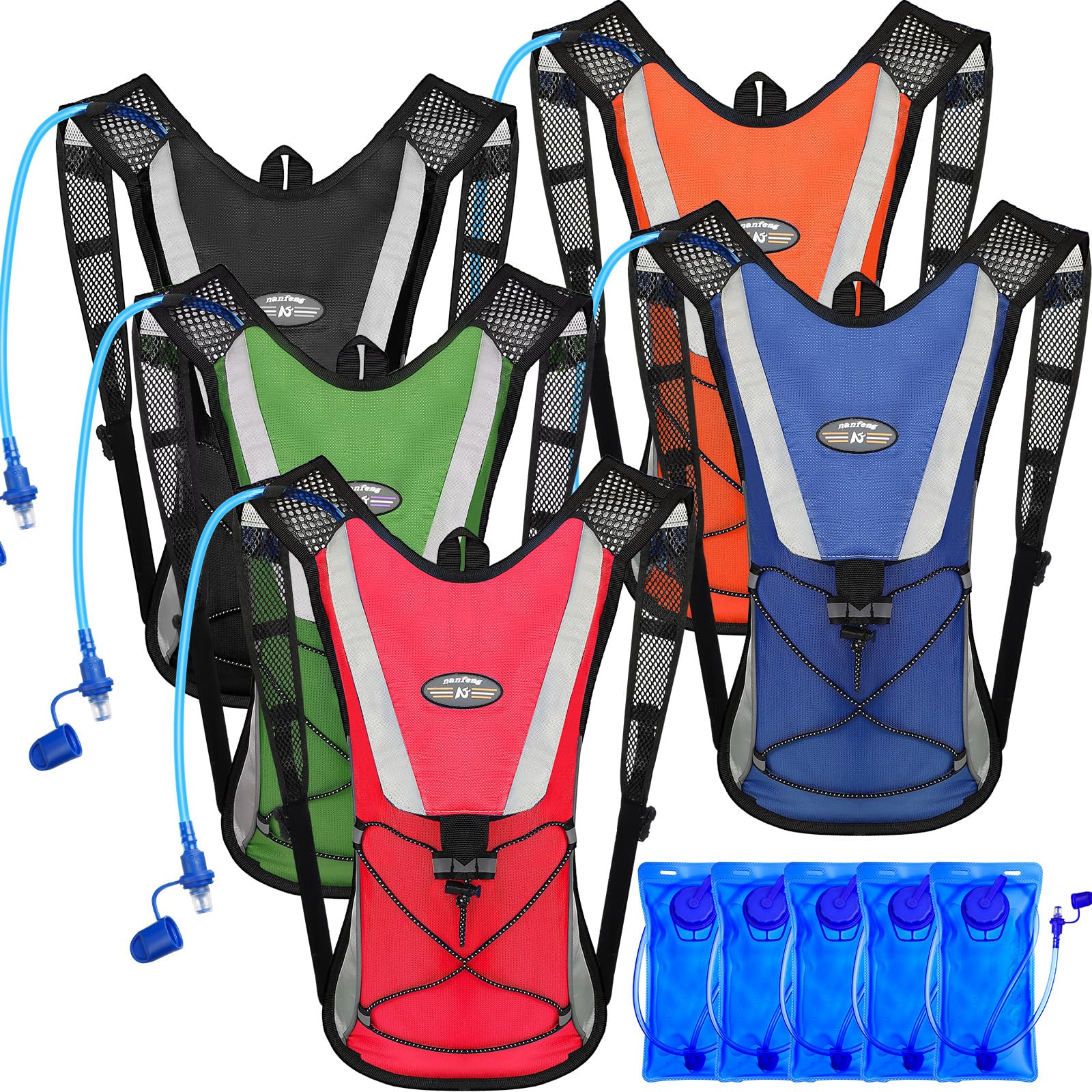 Buryeah front view of hydration pack showing compact fit and storage benefit