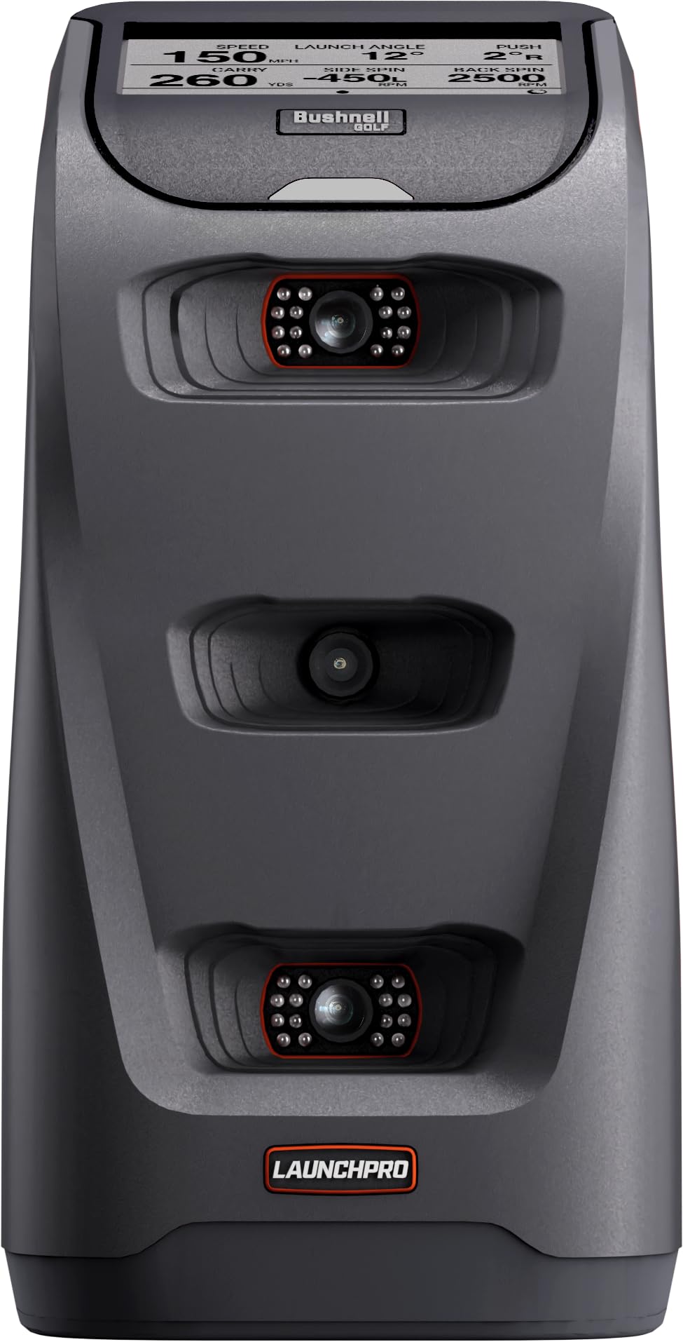 Bushnell Launch Pro front view showing Circle B design and professional appeal