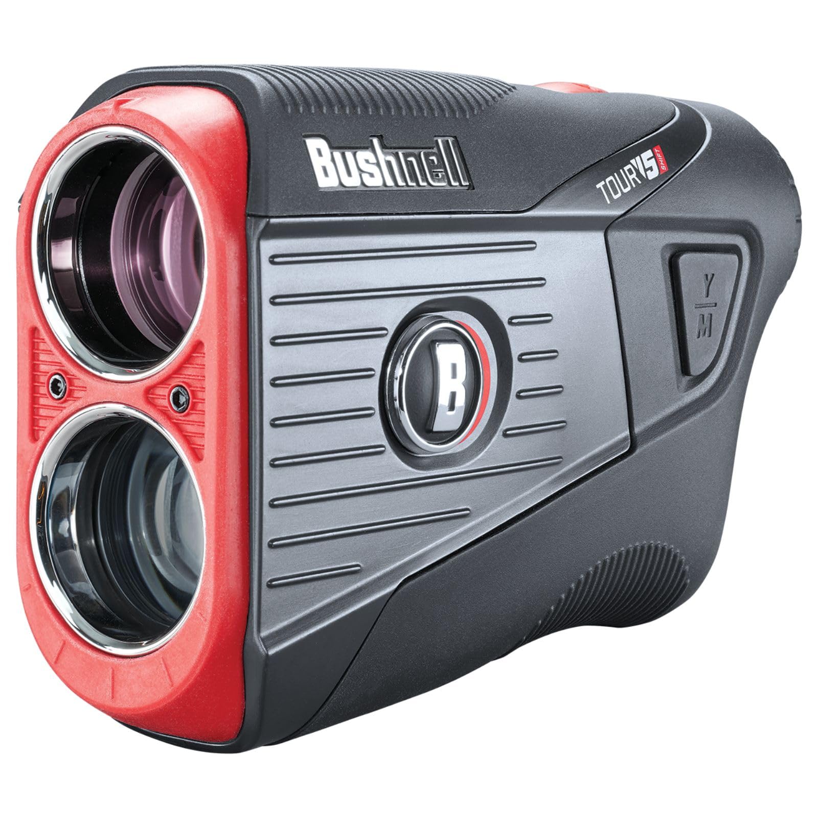 Bushnell Tour V5 Shift side profile highlighting ergonomic grip for steady aim