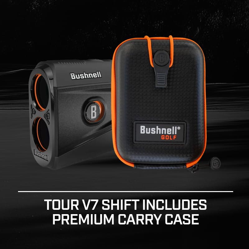 Bushnell Tour V7 Shift targeting a flag with Visual JOLT confirmation for confident pin lock