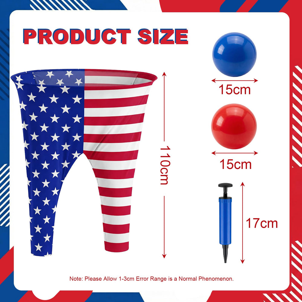 Buyzzus close-up of American flag pants pattern highlighting bold visuals