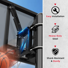 Buzzlett 9594 attachment points aligning with Lifetime backboard pattern