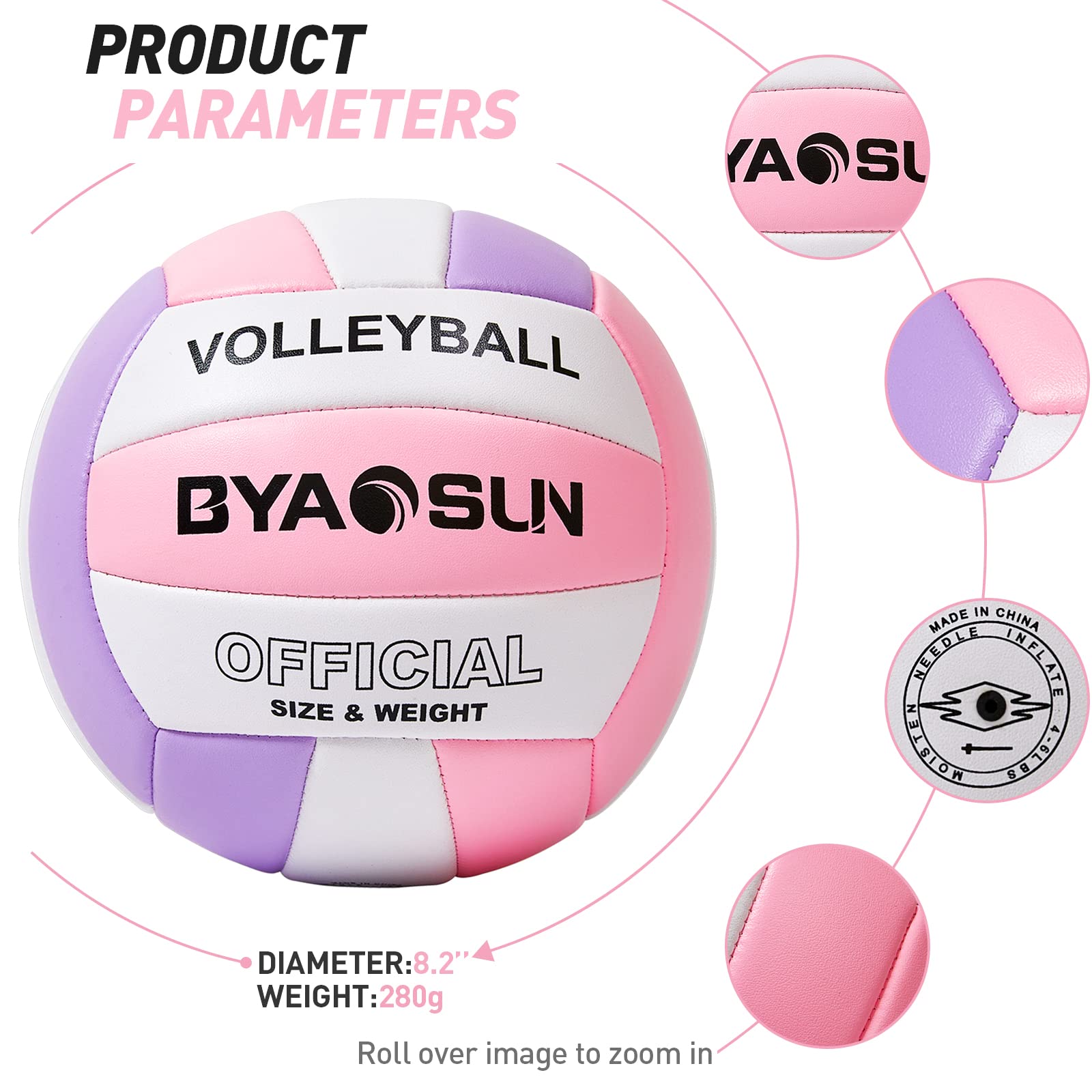 BYAOSUN volleyball on sand illustrating beach-ready, waterproof performance