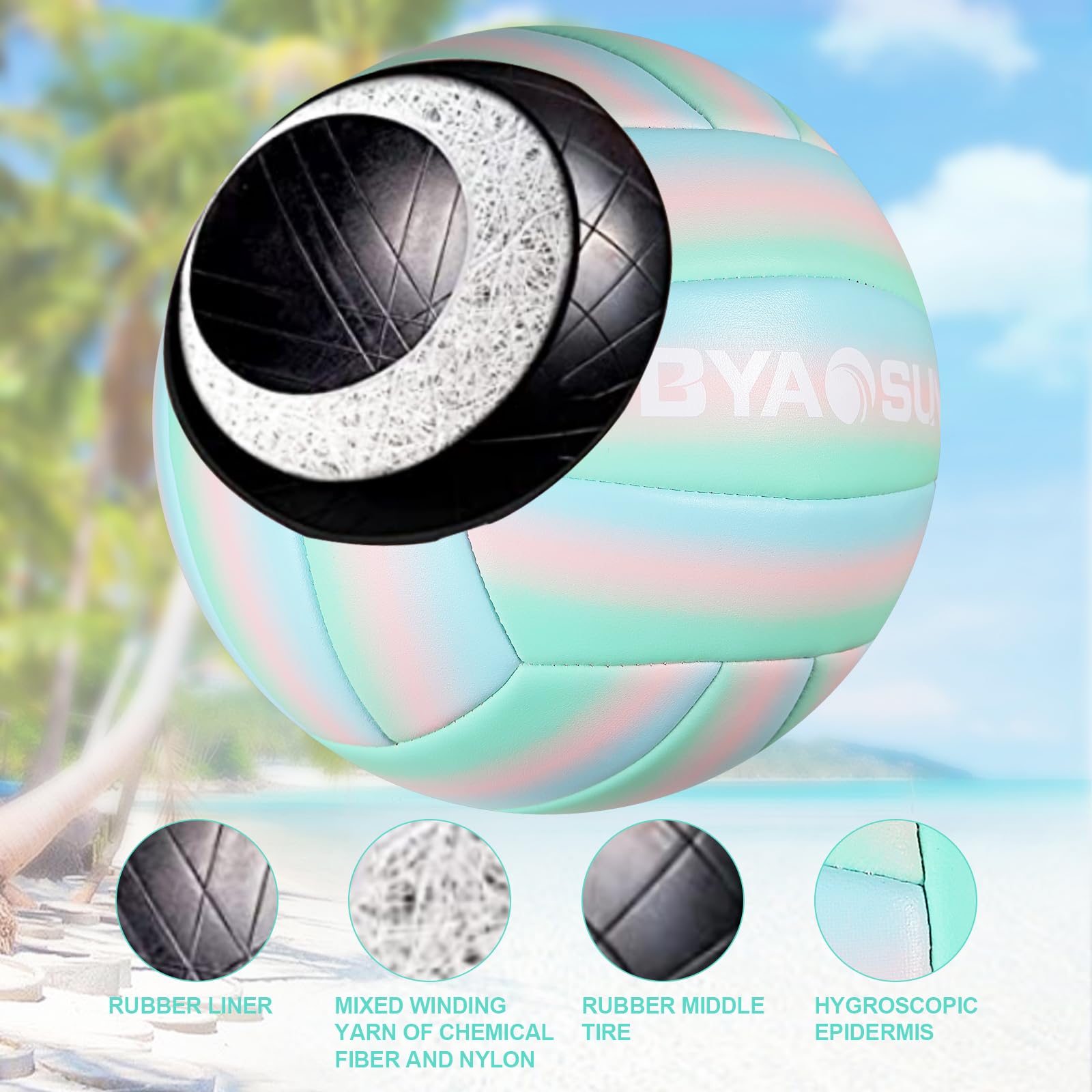 BYAOSUN poolside showing waterproof resilience and easy water play cleanup
