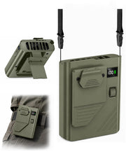 BYBYTO front view showing compact body and clip, convenient cooling
