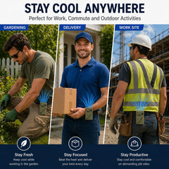 BYBYTO held in hand outdoors providing portable breeze on the go
