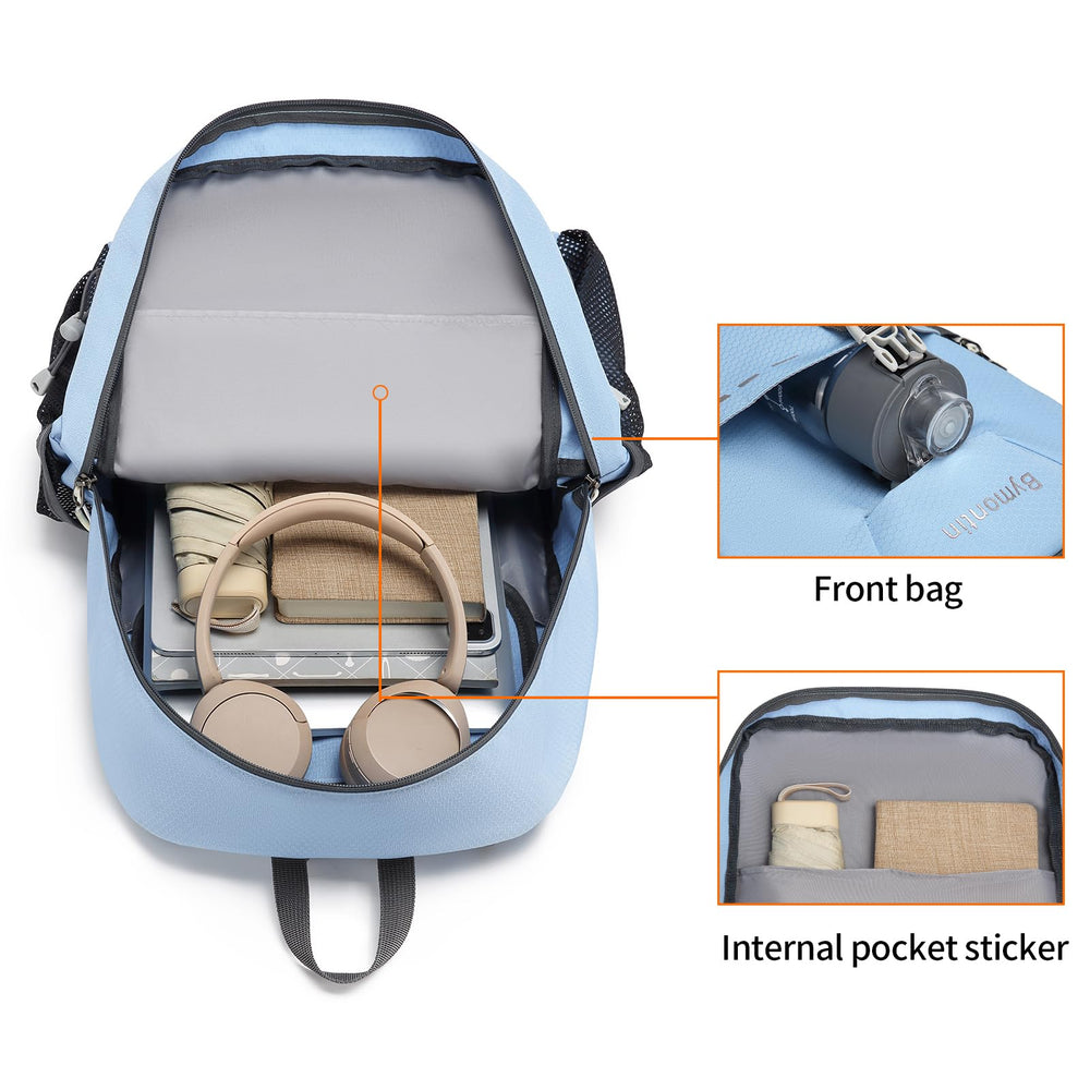 Bymontin daypack close-up of tear-resistant fabric highlighting durability benefit