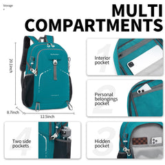 Bymontin folded into its pocket for compact travel and easy packing