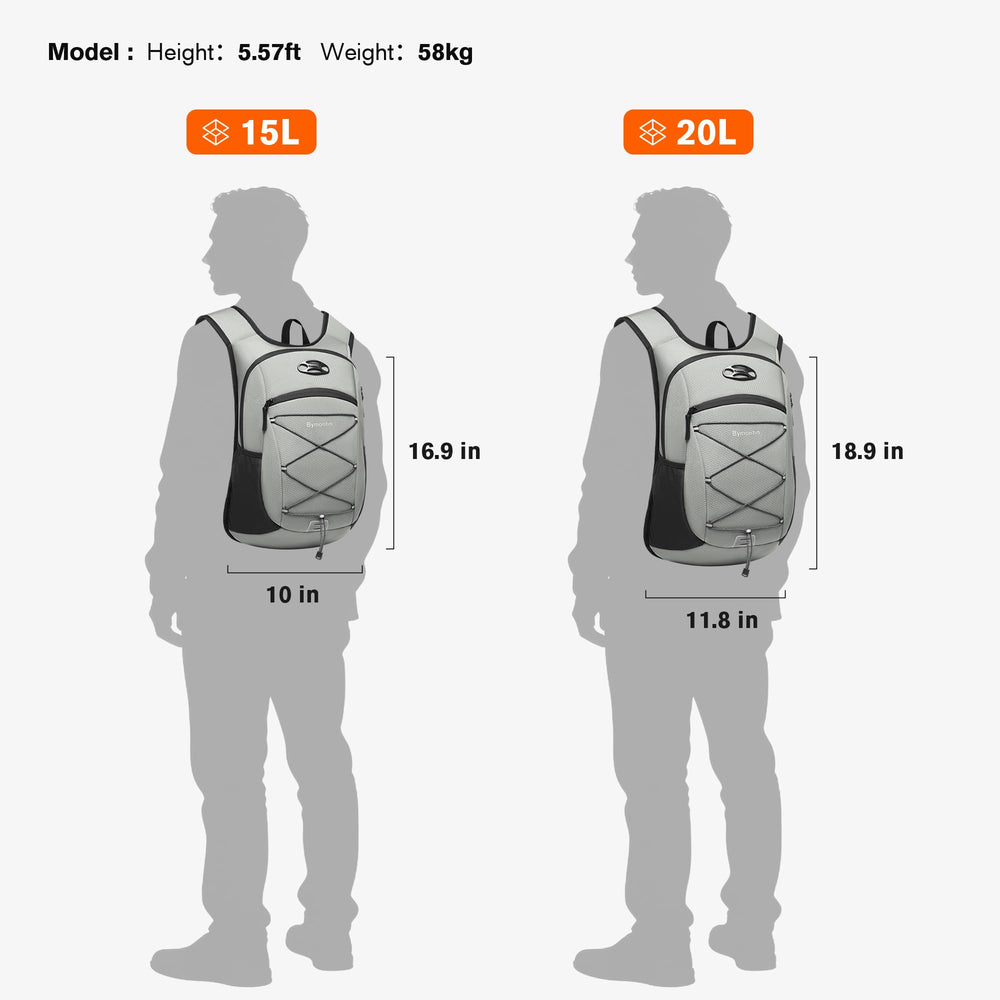 Bymontin daypack worn on a hiker during a short trail for everyday outdoor use