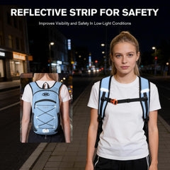 Bymontin padded shoulder strap detail with reflective stitching for safer visibility benefit