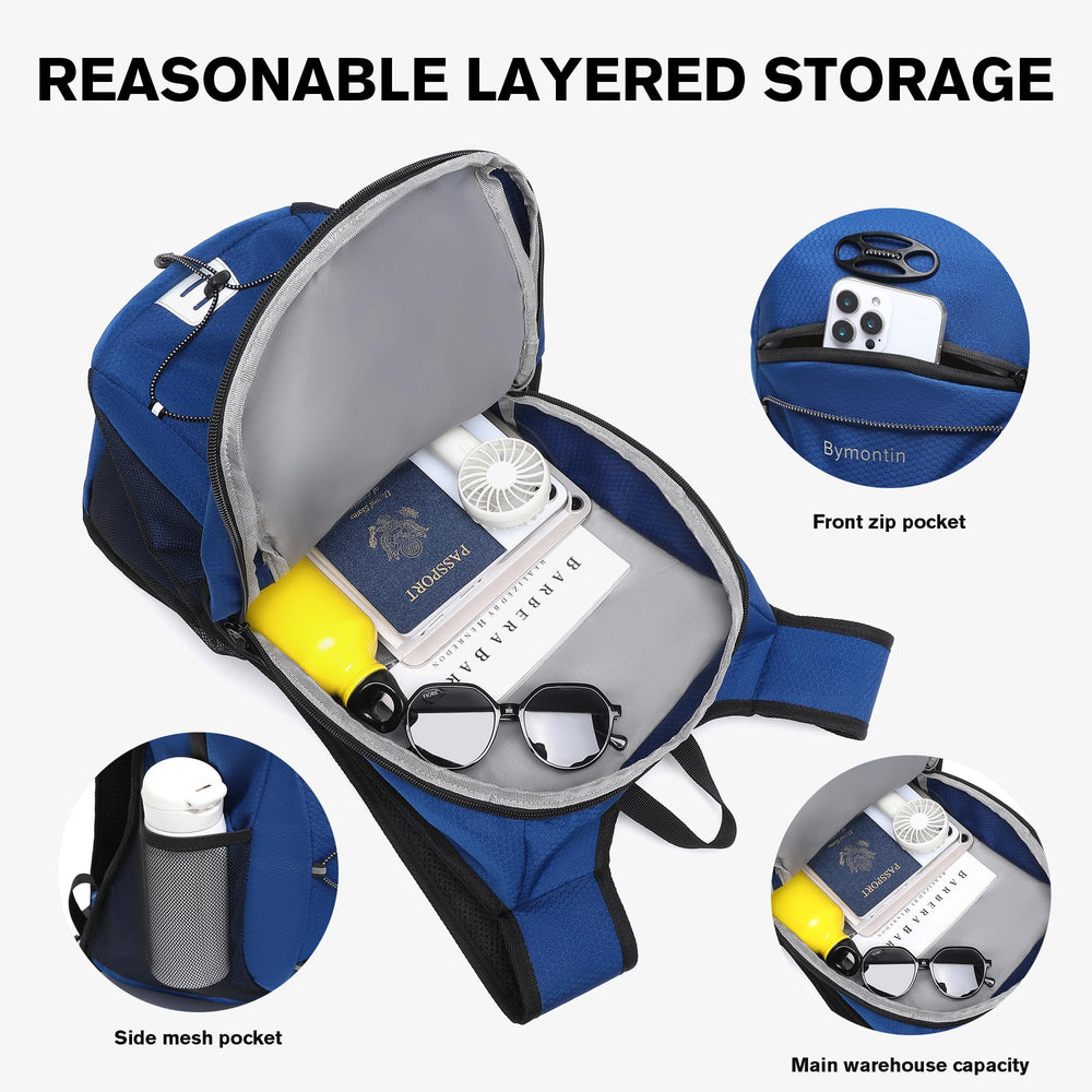 Bymontin shoulder strap with reflective stitching boosting low-light visibility and comfort