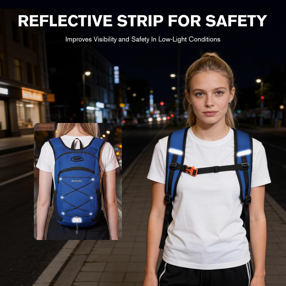 Bymontin side mesh pocket holding water bottle for fast-access hydration benefit