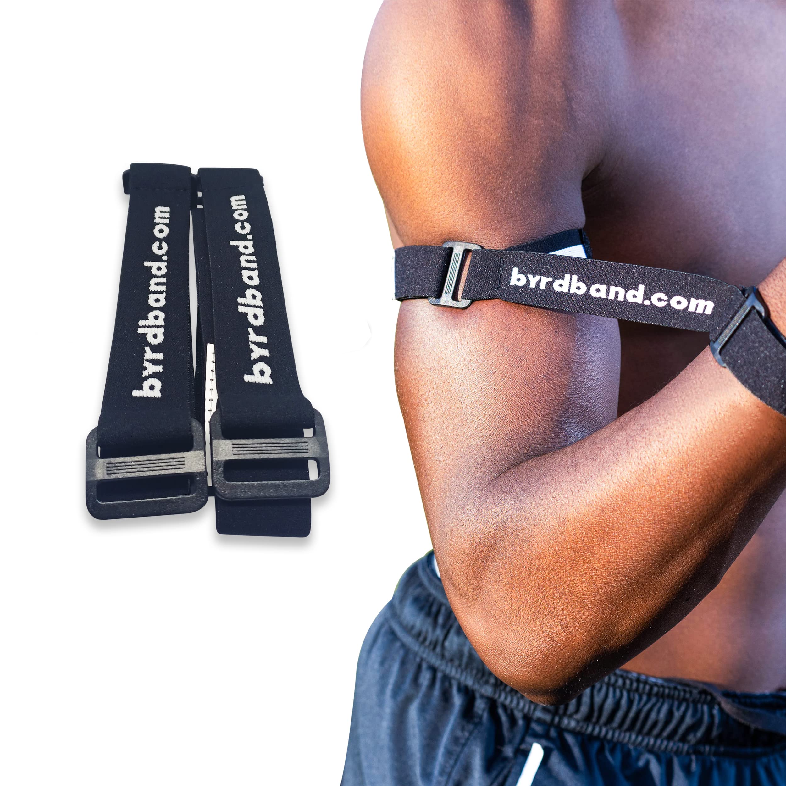 Byrdband close-up of poly-elastic webbing highlighting durable construction