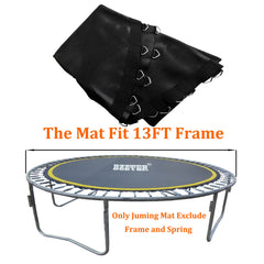 Bzzter mat in use with jumper demonstrating restored bounce benefit: improved performance