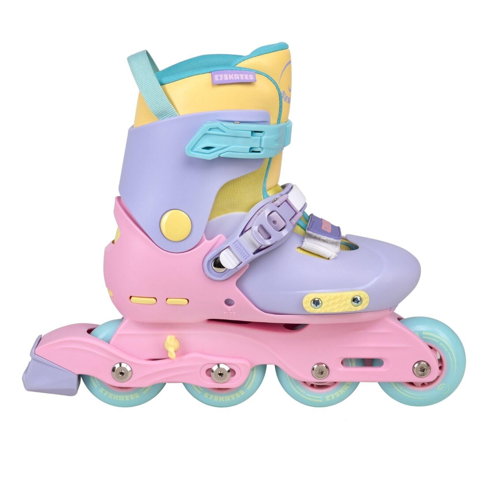 C SEVEN frontal view showing skate design and protective shell for confidence