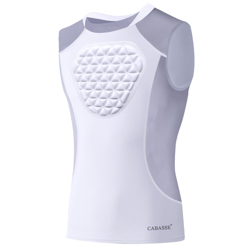 Cabasse front view showing protective sternum padding and streamlined fit for comfort