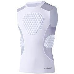 Cabasse front view showing padded chest and sleek fit for protection