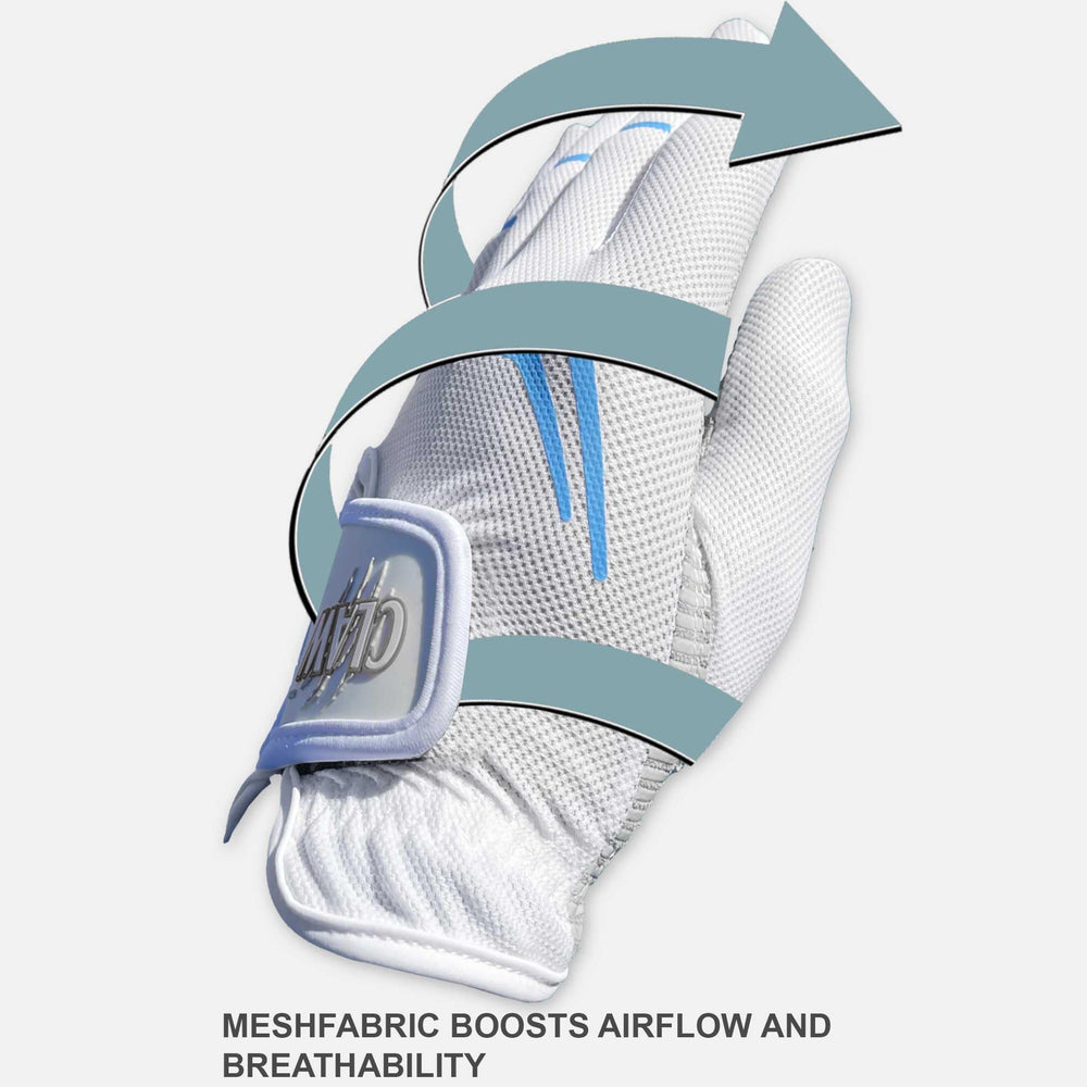 CaddyDaddy glove worn by player on course showing performance benefit