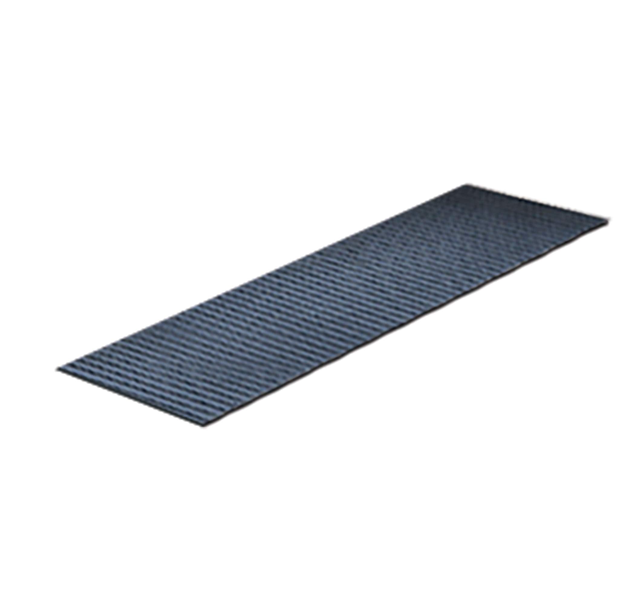 Caliber TraxMat front view showing textured top and benefit of safer loading