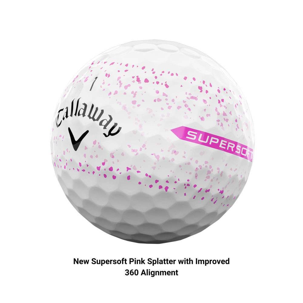 Callaway ball close-up dimple pattern highlighting texture and consistent aerodynamics for straighter shots