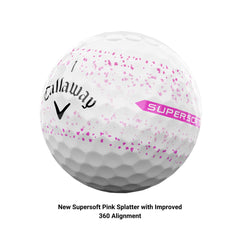 Callaway ball close-up dimple pattern highlighting texture and consistent aerodynamics for straighter shots