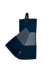 Callaway towel quick snap close-up showing secure attachment and fast removal benefit on the course