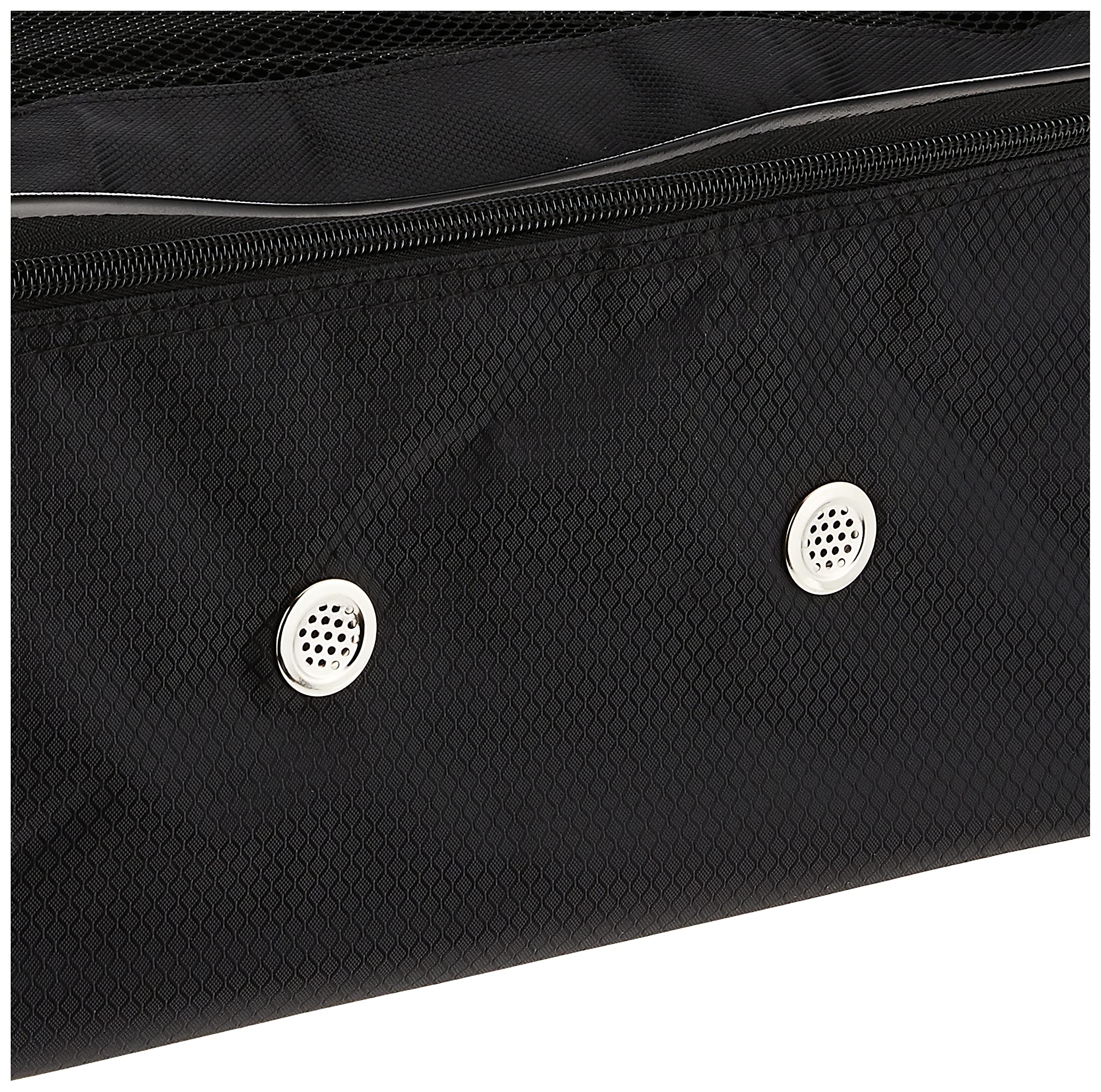 Callaway trunk locker being loaded by golfer for tidy travel organization